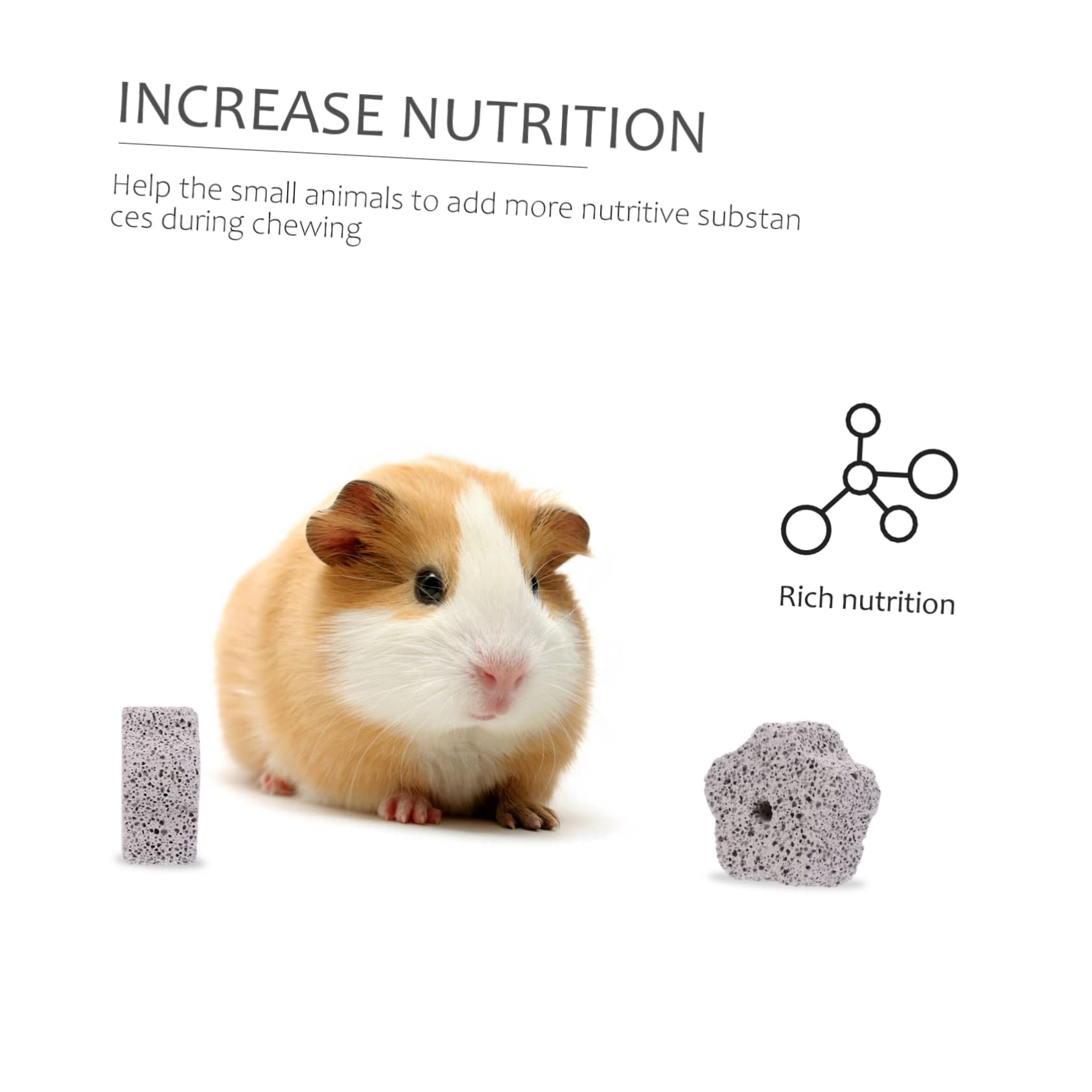 DOITOOL 36stücke Mineralstein Kauspielzeug Für Hamster Meerschweinchen Und Kleine Haustiere Calciumhaltiger Zahnschleifstein Zur Unterstützung Der Zahngesundheit Und Nährstoffaufnahme