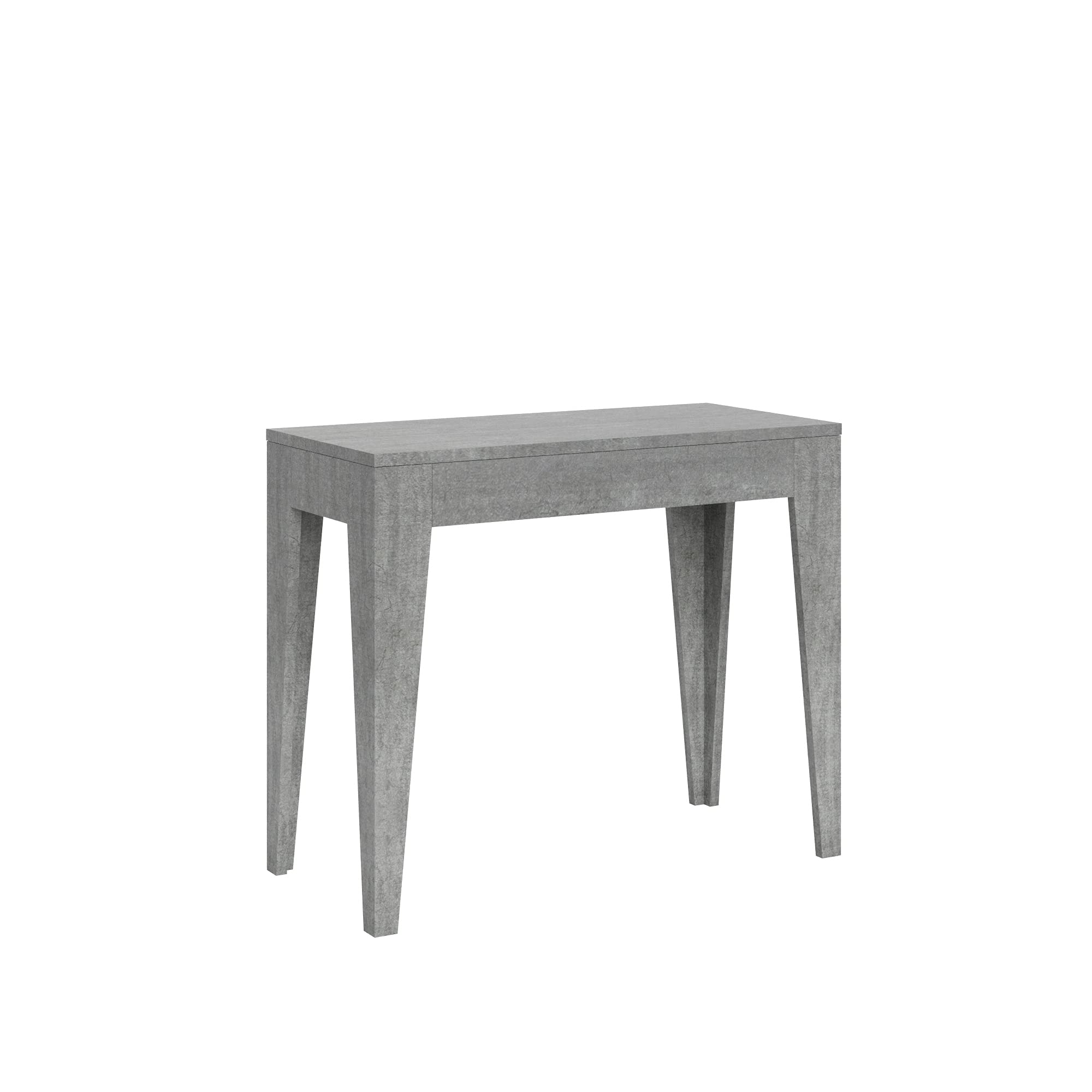Consola Isotta Small de hormigón con estructura robusta de 90 x 42 cm para salones elegantes