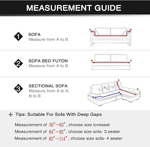 Miniatura 5 de Hoobuy Funda de sofá estampada, Funda elástica para sillón, Funda de sofá para sillón de 3 plazas con dos fundas de almohada gratis Bragg (3