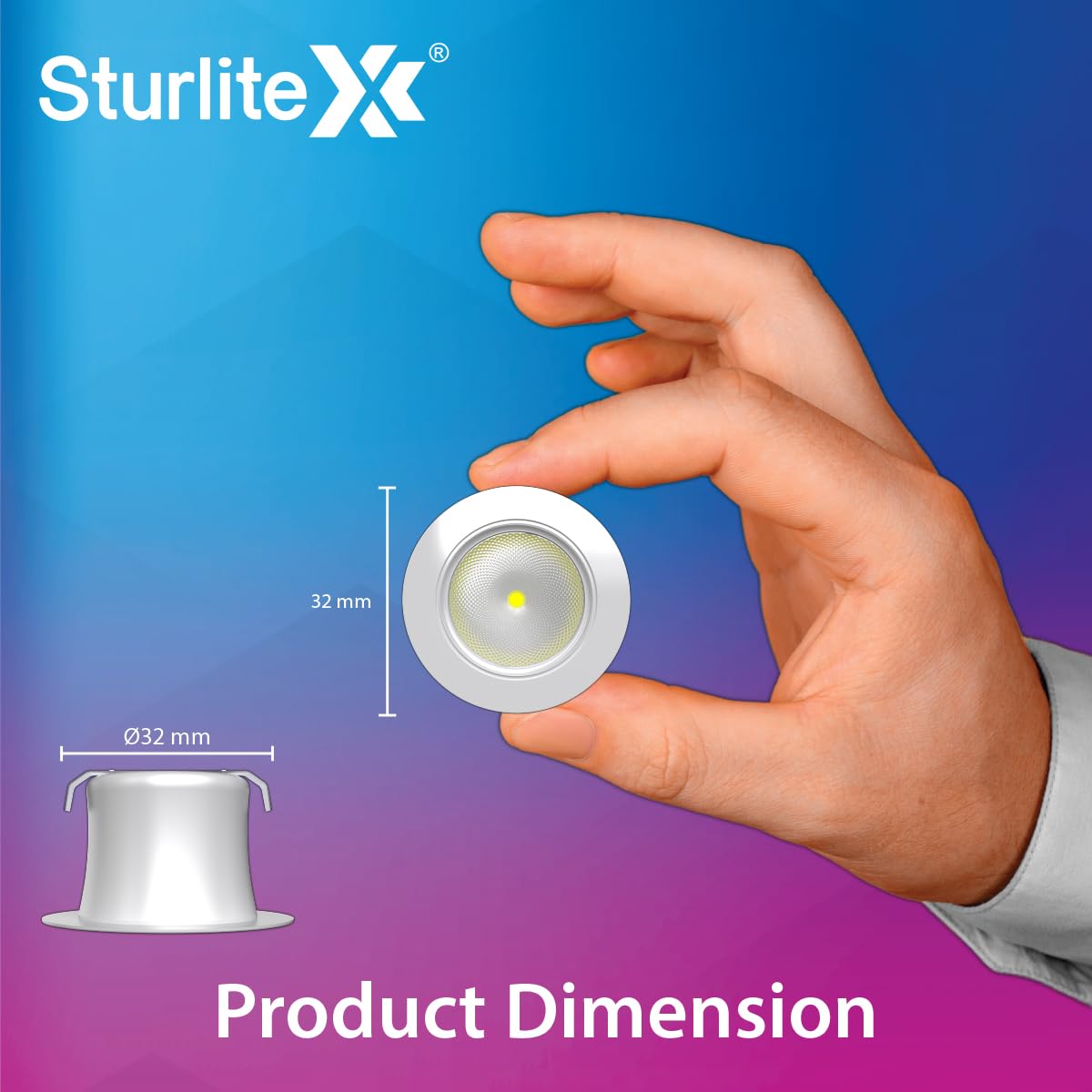 Sturlite Laura LED Spotlight - Blue Light, Energy Efficient -6 Sturlite Laura LED Spotlight - Blue Light, Energy Efficient -6