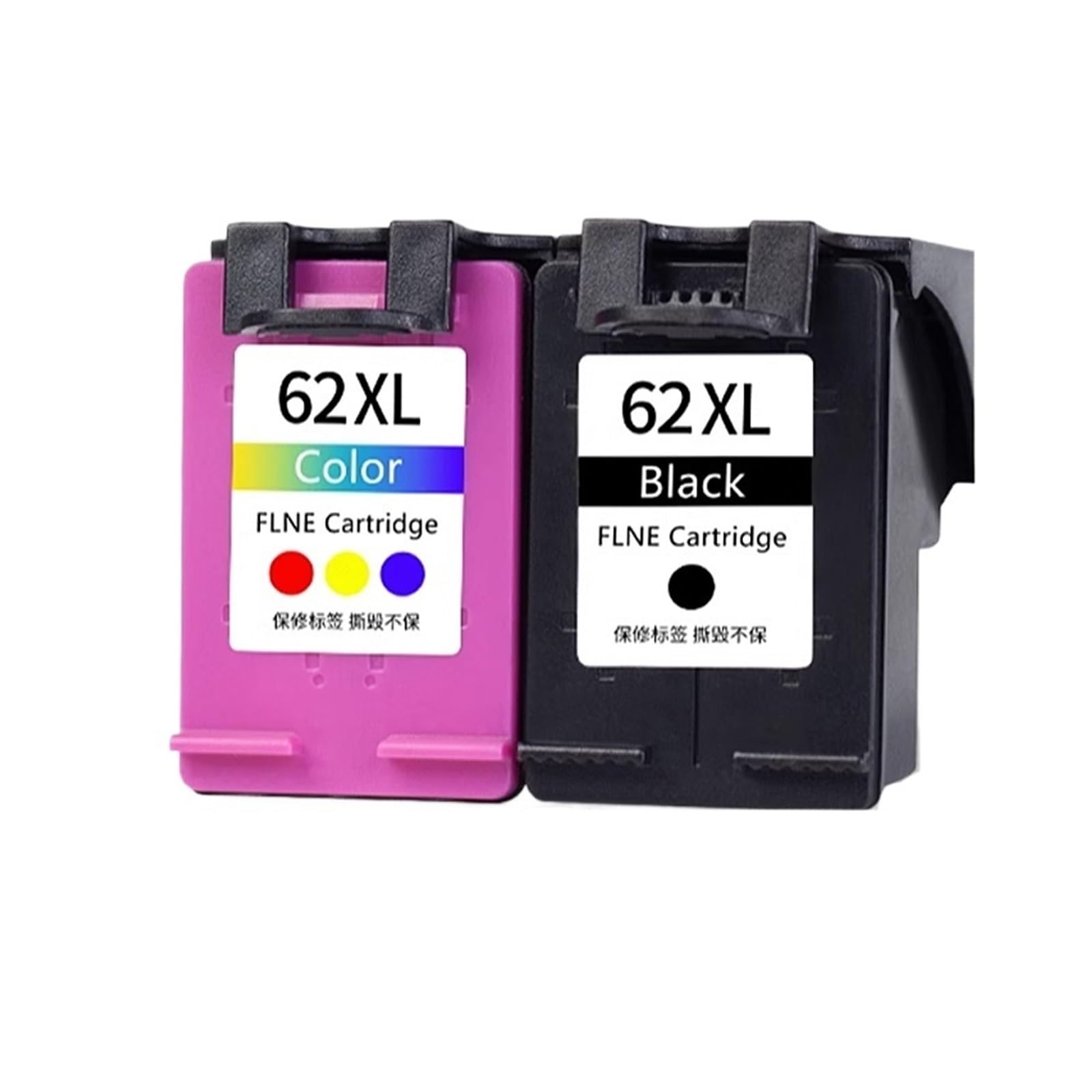 Cartuccia D'inchiostro 62XL, Compatibile Con HP 62 5540, 5640, 7640, 5646, 5541, 5740, 5742, 5745, 200, 250 Stampanti(2 Black)