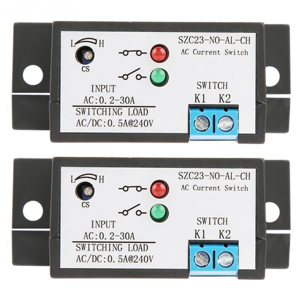 Ctrlzs 2X Current Sensing Switch Normally Open Current Sensing Switch Adjustable Ac Current Isolation Monitoring Szc23-No-Al-Ch