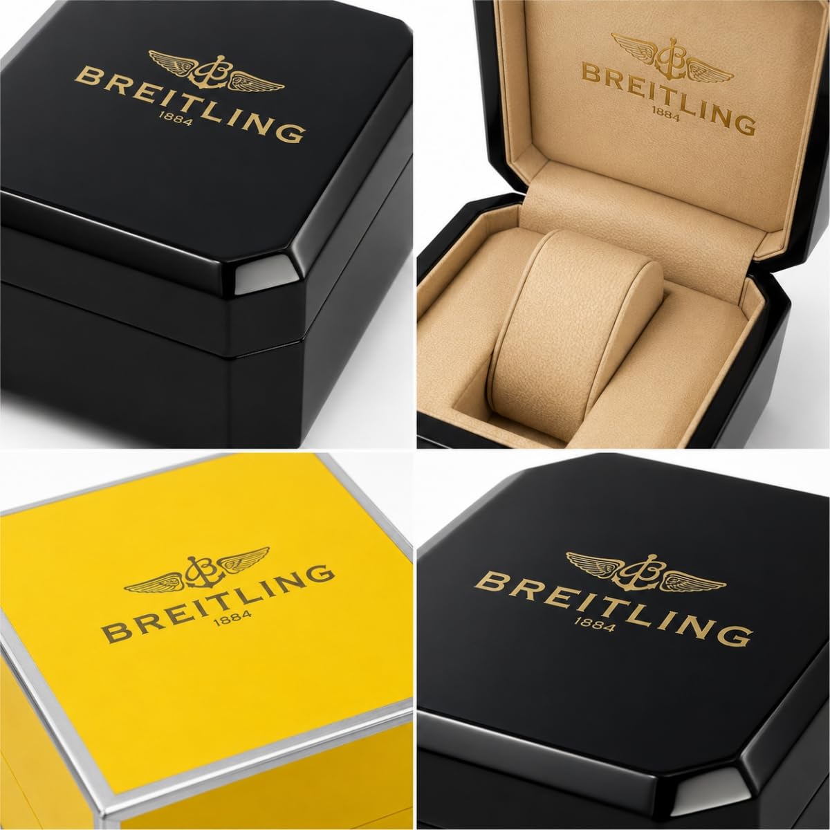 Uhrenhalter Box Strukturierter Holzkörper Uhrenkasten Uhrenplatz mit Abnehmbarem Kissenhalter und Weichem Innenbereich für Breitling Navitimer