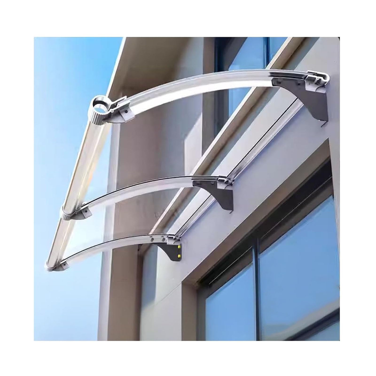 CZYZMDD Outdoor Patio Door Canopy All-Season Rain & Sun Shelter Front Awning Weather Protection UV Blocker 57 x 220 cm Cover