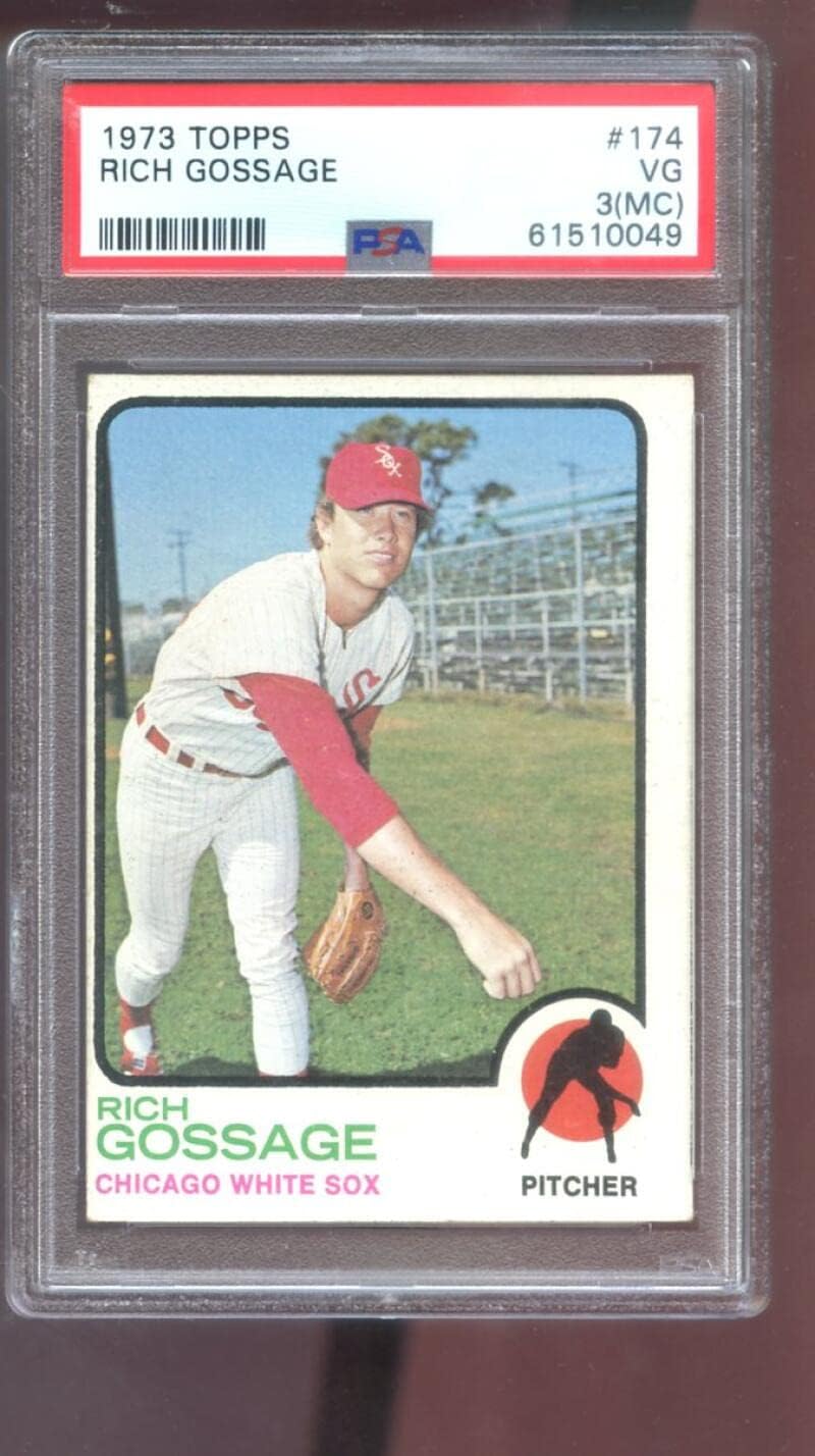 1973 Topps #174 Rich Gossage ROOKIE RC PSA 3 (MC) Graded Baseball Card White Sox