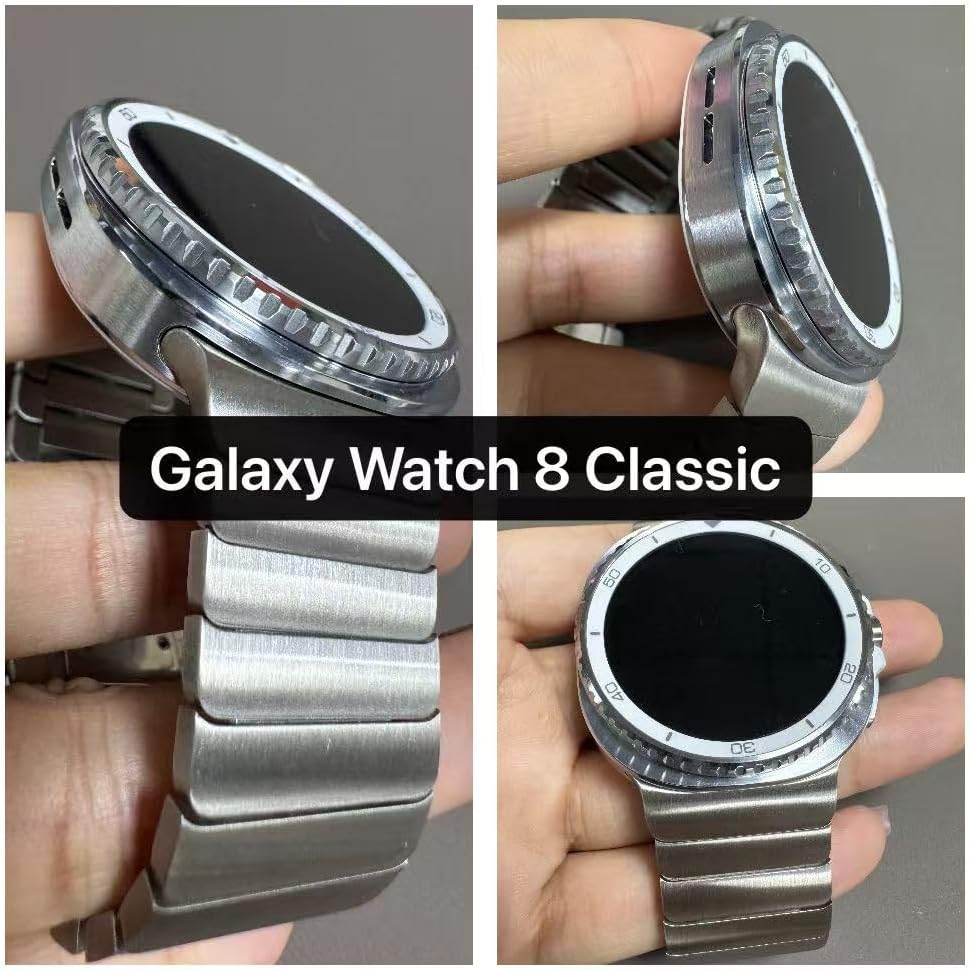 KADES Stainless Steel Band Compatible with Galaxy Watch 8 Classic 46mm, Ultra 47mm, Watch 8/7/6/5/4 40mm/44mm, 6/6 Classic/5 Pro 43mm/47mm/45mm/42mm/46mm, Classic Business Band for Galaxy Watch