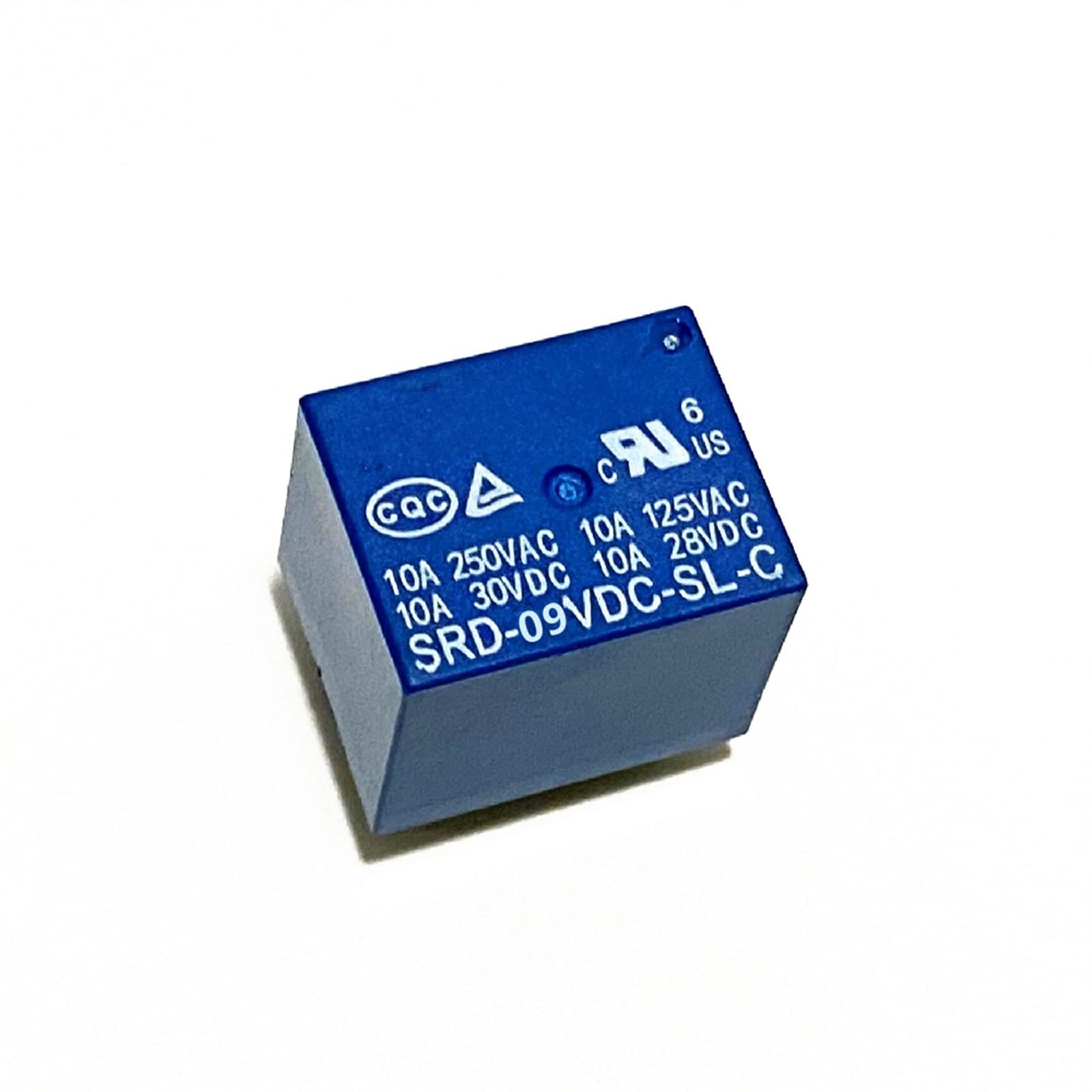 Relés SRD-09VDC-SL-C de 9V 10A 5PIN microcomponente electromecánico de conmutación