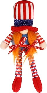 Yardenfun 1 Peça Boneca Do Dia Da Independência Decoração Para Casa Bonecas Americanas Estátua Decoração Dia Nacional Boneca Sem Rosto 4 De Julho Gnomos Boneca Dia Veteranos Dia
