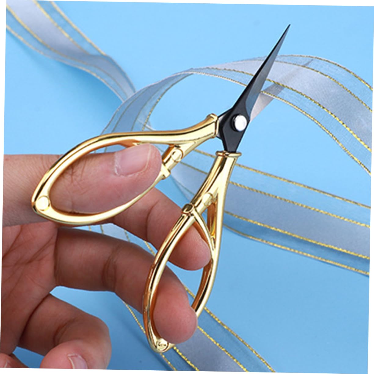 Operitacx 4pezzi Forbice Da Ricamo Vintage Inossidabile Con Manico Retro Per Tessuti e Filo Perfetta Per Artigianato e Cucito Domestico