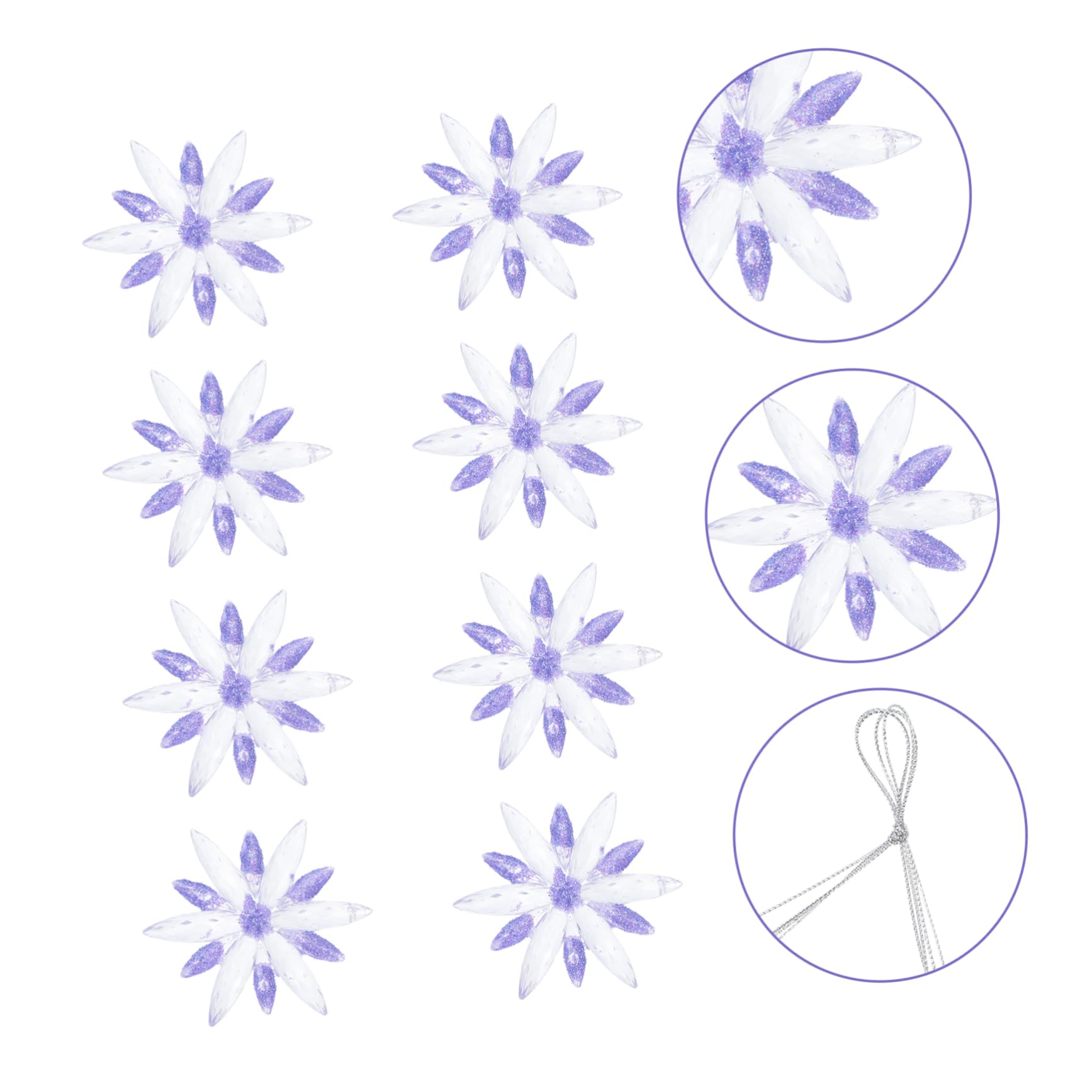 DECHOUS STK Weihnachtsbaum-Anhänger weihnachtsdeko Christbaumschmuck weihnachtadeko DIY hängende Dekore schmückt Weihnachten Dekorationen Ornament schmücken Violett