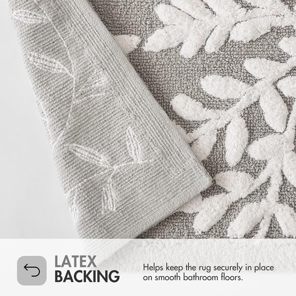 Madison Park Serene Tufted Textured Cotton Bath Rug, 21 x 34, Grey - image 6