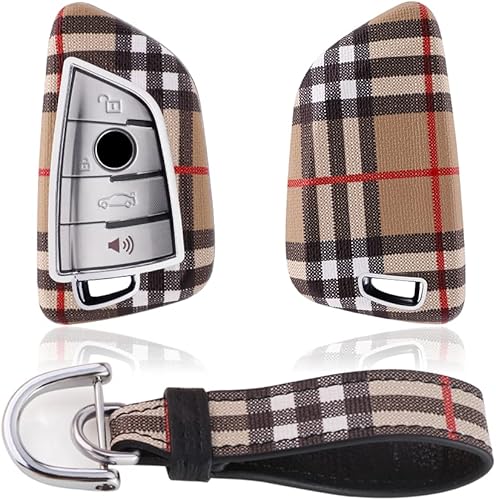 Kwak's Funda para llave compatible con funda para llavero de 3 x 2 x 5 x 1, diseño de cuadros de alta calidad, adecuadas para nuevas llaves