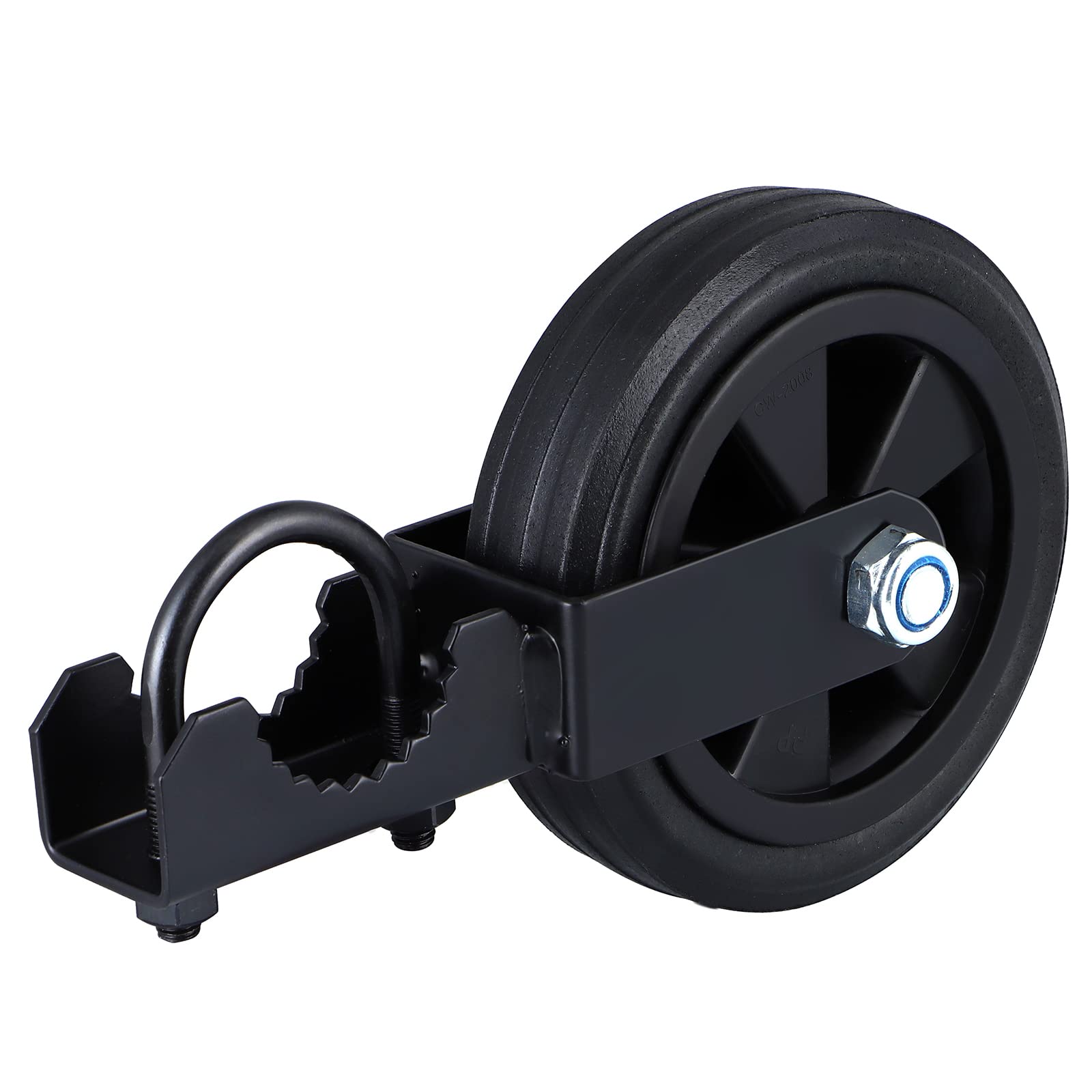 Skelang 2-Pack Gate Support Wheel, 6" Gate Helper Wheel, Gate Caster for Swing Chain Link Fence with 1-5/8 Inches Thru 2 Inches Gate Frame, Load Capacity 600 lbs