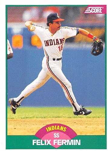 Baseball MLB 1989 Score Rookie/Traded #78T Felix Fermin VG Indians
