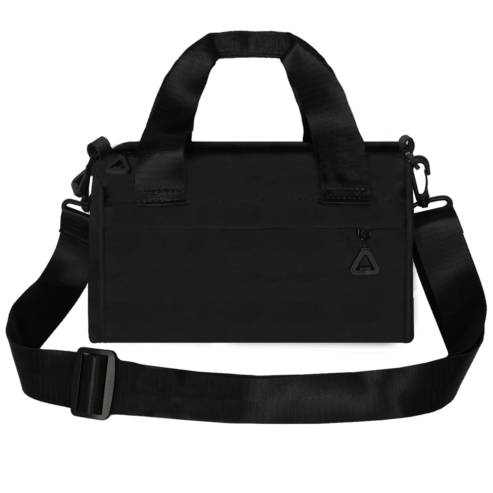 Mini Gym Bag Sport Bag Adjustable Small Duffle Bag Detachable Strap Gym Tote for Women Men Portable Fitness Shoulder Bag for Sports Travel (Black)