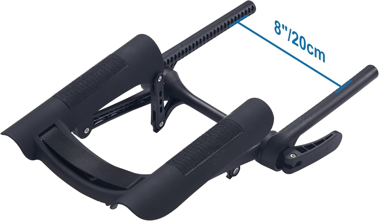 Master Massage Deluxe Universal Size Face Cradle with Cushion for Massage Table-Salon Bed Headrest Cradle-6 Way Adjustable Face Pillow Cushion Support (Black)