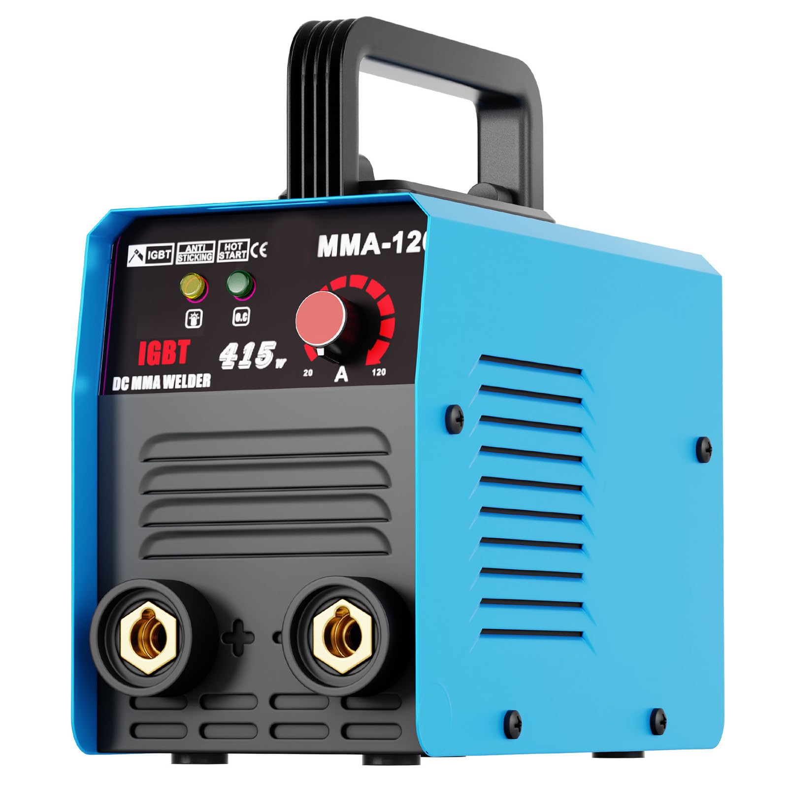Spawarka Inwertorowa Spawarka MMA 220V 105A IGBT Mini Spawarka Łukowa z Obsługą Elektrod 3.2mm do Stali i Żelaza Naprawa w Garażu Spawarka Rączka Mała Spawarka 220VBlue