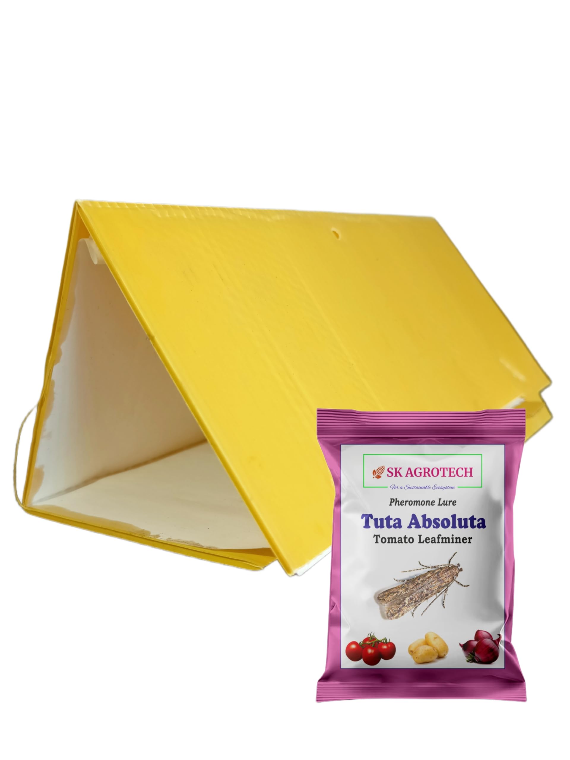 Tuta Absoluta - Tomato Leaf Miner Pheromone Lure & Delta Trap (1)