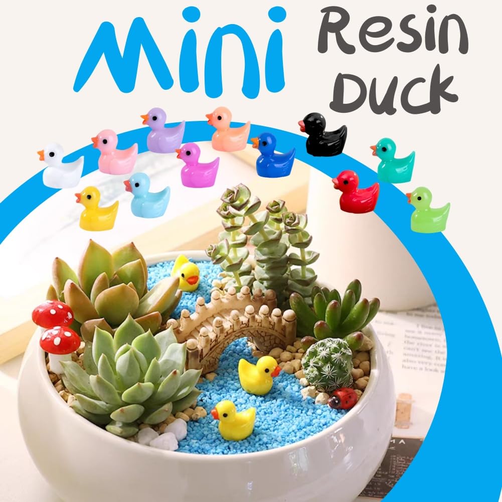 80 Pezzi Mini Anatre In Resina, Anatra Blu E Gialla Divertenti Anatre In  Miniatura In Resina, image size:1001x1001