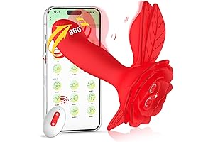 Rose Toy for Woman Pleasure,Vibrating & Wiggling Wearable Panty Rose Toy for...