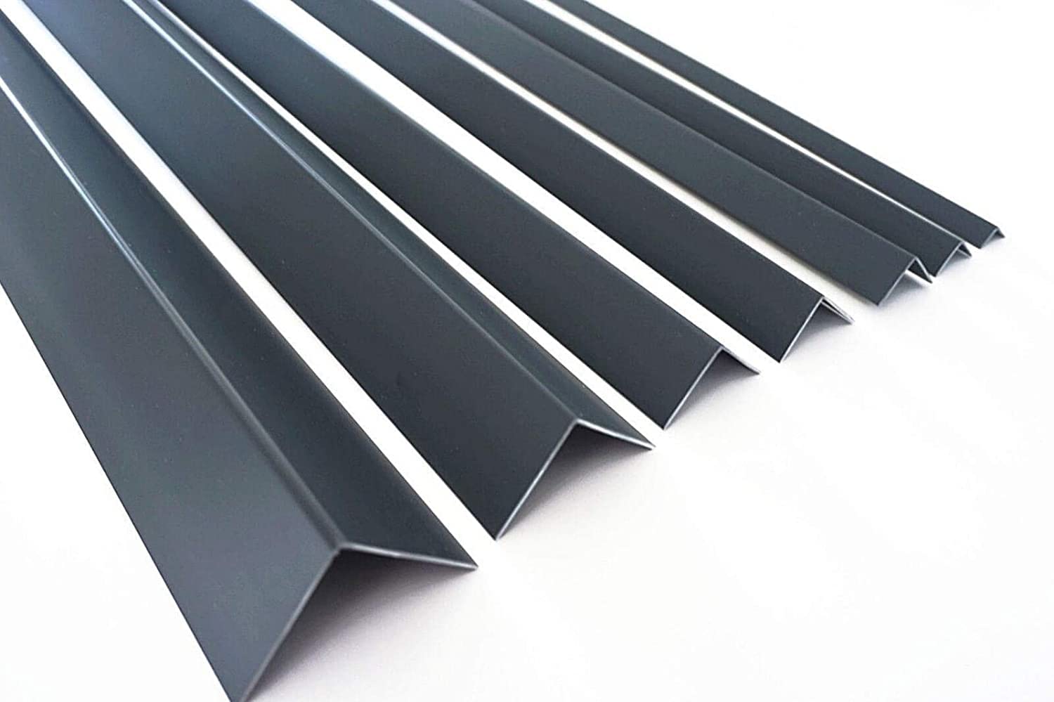 ANTHRACITE Ral 7016 Plastic PVC Corner 90° 2.5 Meters Angle Wall Guard Edge Protector TMW Profiles (30x30mm 2.5M)