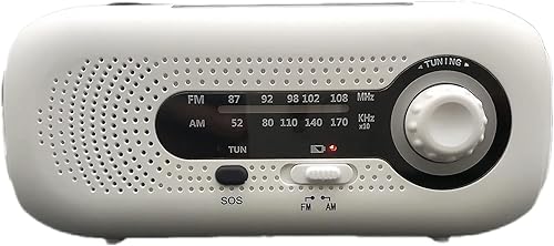 2000mAh Urgency Weather Radio 2000mAH Cell Phone Charger Hand Crank Solar Weather Alert Radio with SOS Alarm 2000mAH Cell Phone