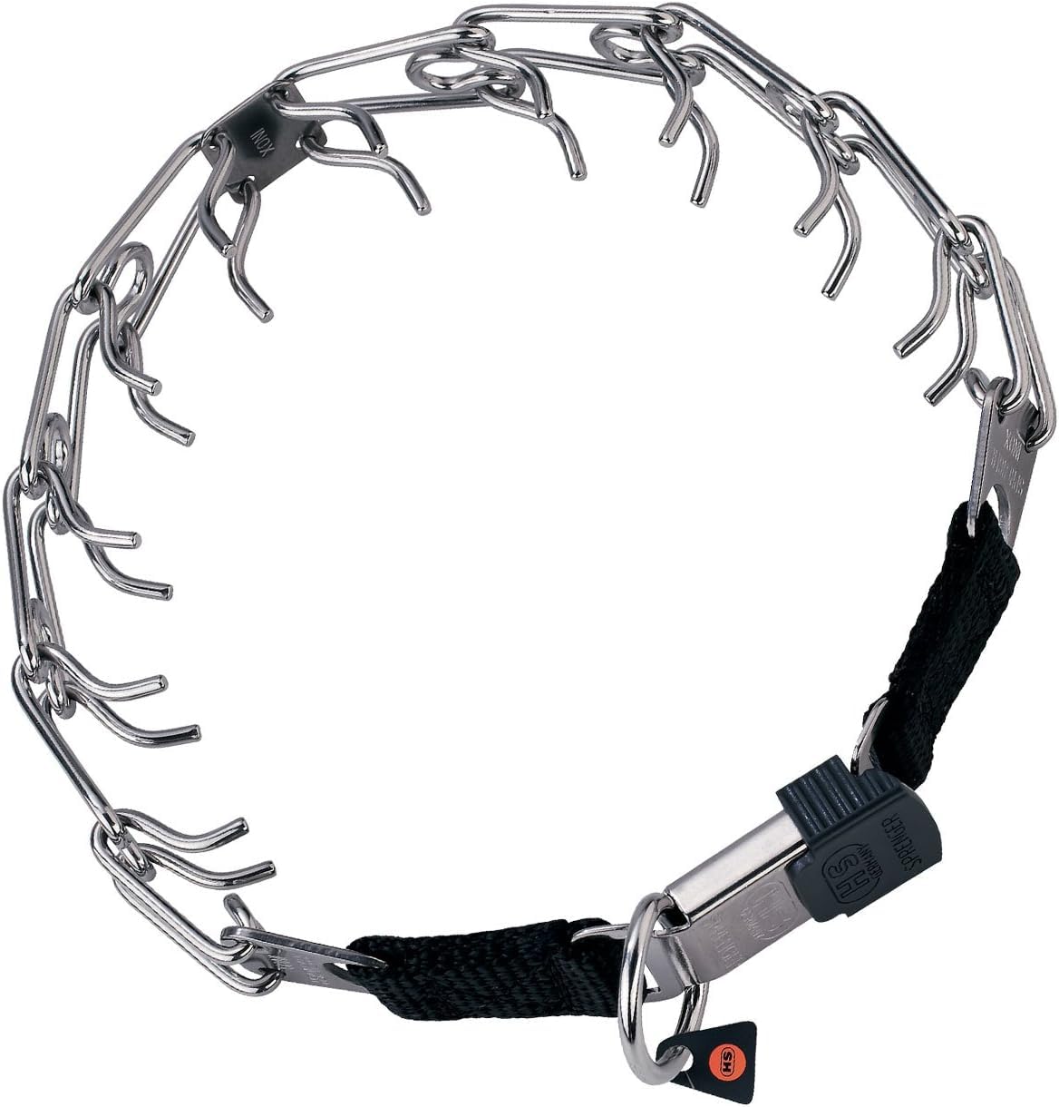 Stachelwürger Halsband 50 cm Edelstahl mit Clickverschluss