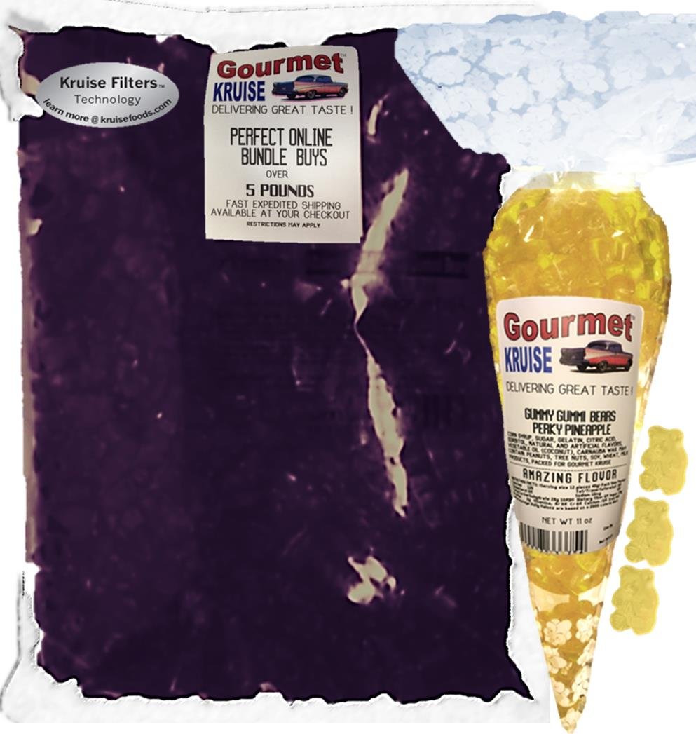 Albanese Purple Grape Gummi Bears 5LB Bag With Perky