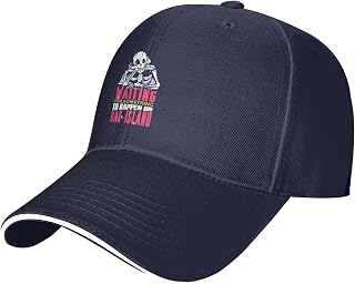 Waiting for Something to Happen On Oak Island Baseball Cap Men's and Women's Classic Adjustable Trucker Hat