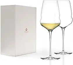 Taça para Vinho Branco Stölzle Lausitz Cocoon 485 ml – Conjunto de 2 Peças – Taças de Cristal Elegantes para Vinho Branco & Aperitivo – Cristal com Ótima Liberação de Aromas – Feito na Alemanha