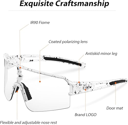 Miniatura 2 de Tnvldgh Polarized Cycling Glasses for Men WomenUV 400 Protection Sunglasses for CyclingSkiing DrivingBaseball Running