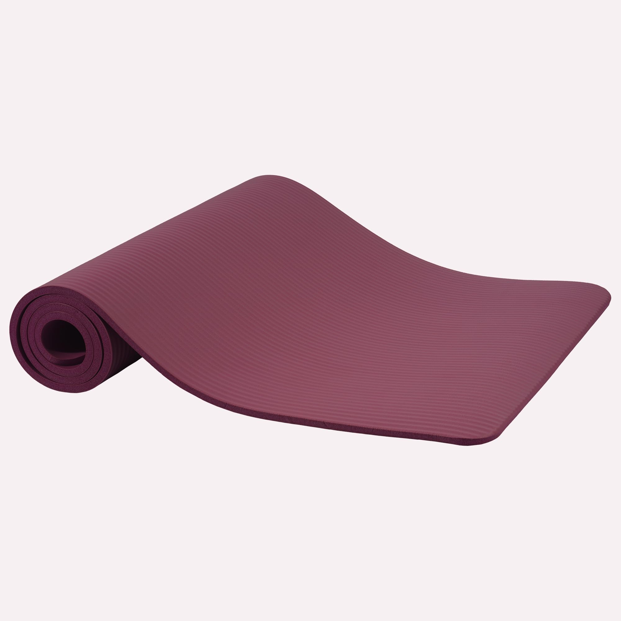 Fitvids Yogamatte mit Tragegurt, extra dick, hohe Dichte, reißfest, 1,27 cm, mehrere Farben
