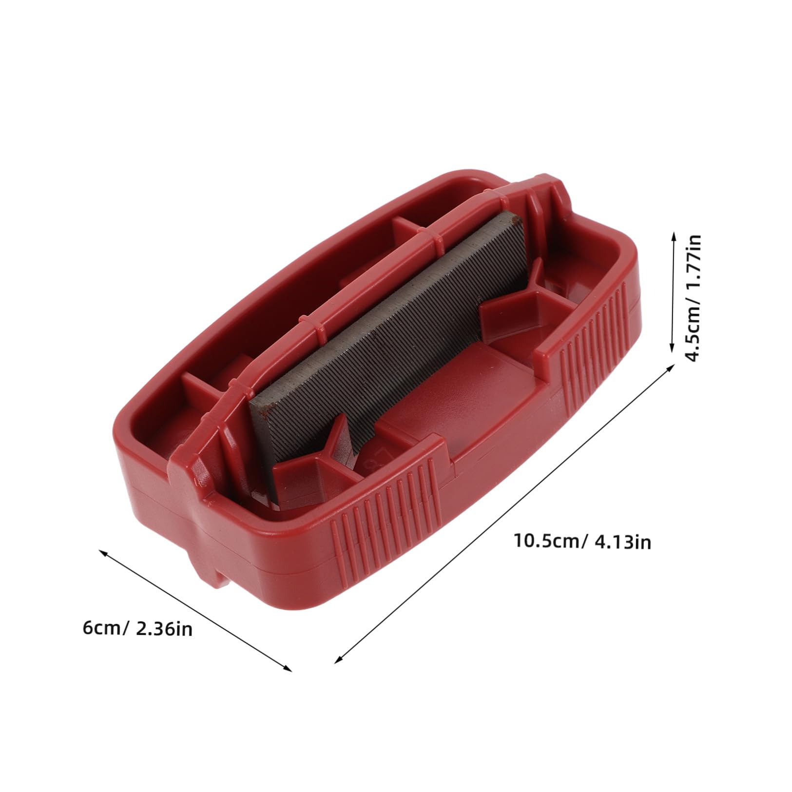 GALPADA Afilador de Cantos para Esquí y Snowboard Rojo, Regla de Posicionamiento y Calibrador de Bisel para Ajuste Preciso, Herramienta de Guía de Cantos Lateral para Deportes de Invierno