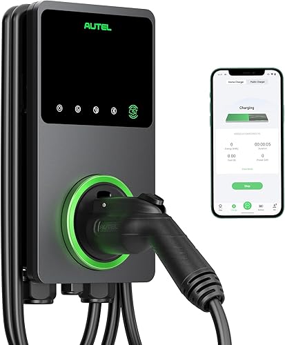 Miniatura 9 de Autel MaxiCharger Home - Cargador inteligente para vehículo eléctrico EV 40 amperios nivel 2 Wi-Fi y Bluetooth habilitado para EVSE estación de