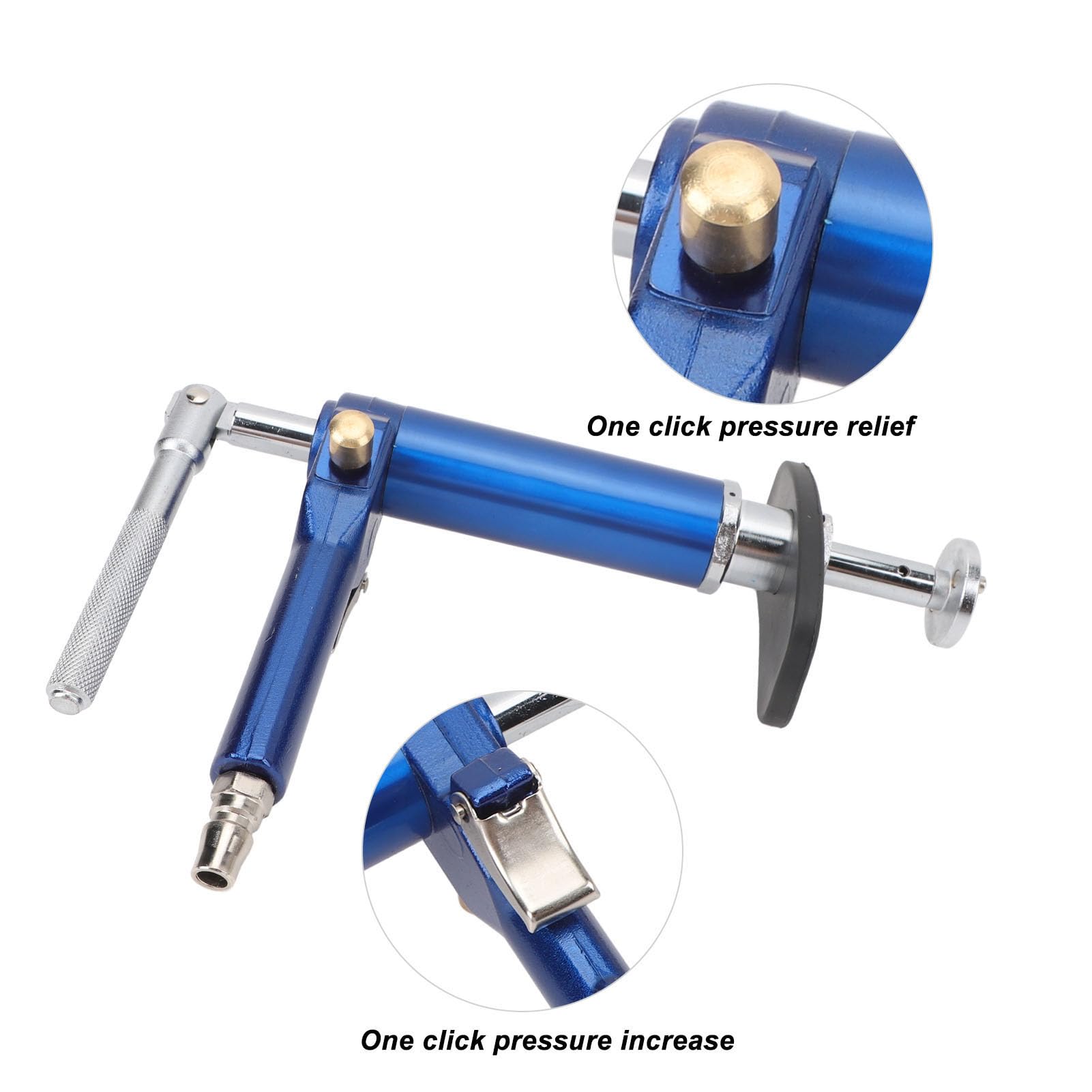Keenso 23 Pezzi Strumento di Compressione Pinza Freno Pneumatico Strumento di Riavvolgimento Pistone Pinza Freno in Metallo con Perni Magnetici con Maniglia Girevole a 360° per la Sostituzione delle