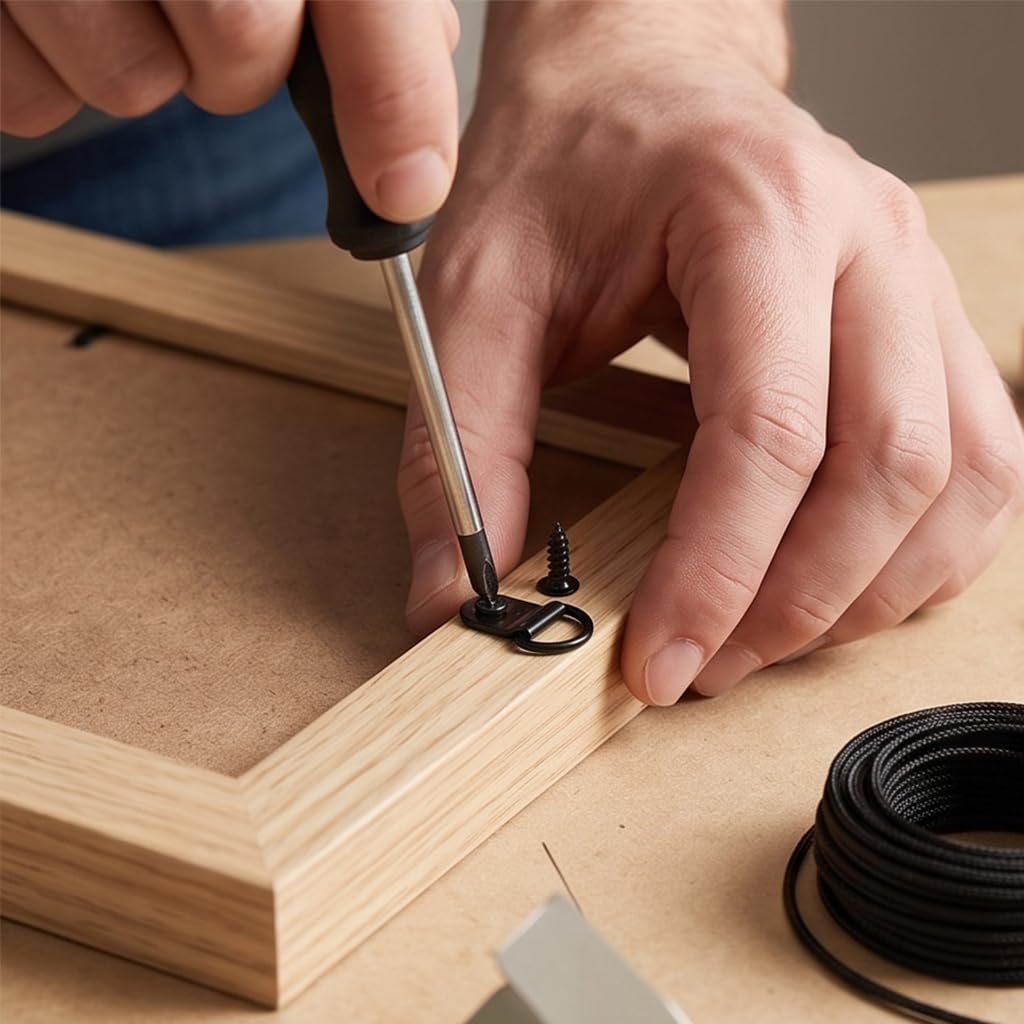 Picture Wire Hanging Hardware Set for Frame Display Projects