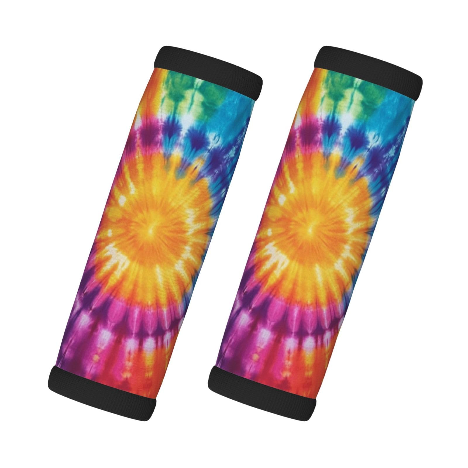 Kolorowe tie dye nadruk uchwyty bagażowe uchwyty 2 opakowania na etykiety bagażowe akcesoria podróżne do samolotu
