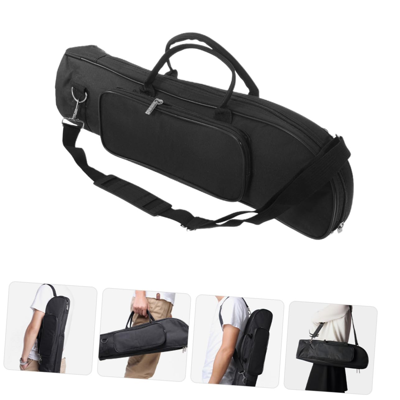 Funda para Trompeta de Oxford Negro Compartimentos y Asas