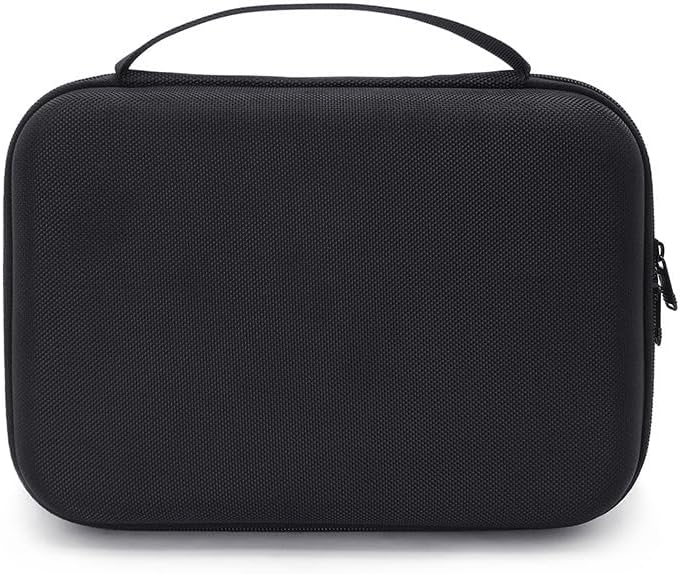 Travel Carrying Case for Asthma Inhaler, Hard Handheld Nebulizer Case with Mesh Pocket, Storage Bag Holder for Inhaler Spacer for Men and Women, Medicine Masks Organizer, Atomizer Machine Carrier