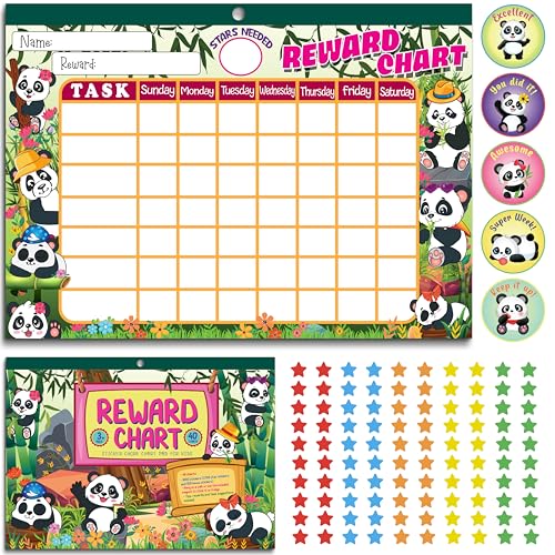 Panda Reward Chart Pad - 40 Charts by Glacient