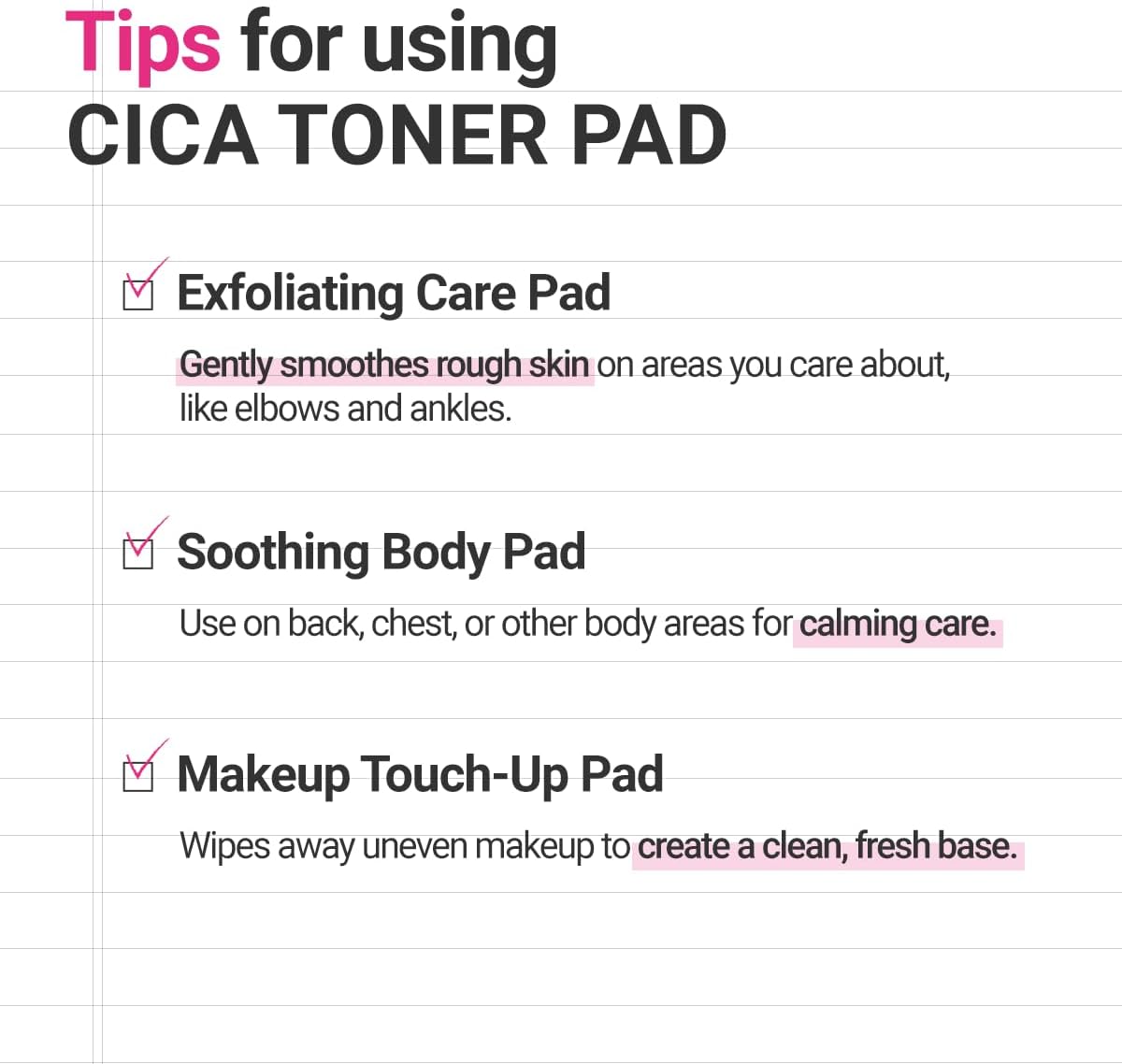 ROVECTIN Dr. Mask CICA Blemish Toner Pad | Redness & Acne Soothing Pads with Pink CICA Complex + Centella Exosomes | Succinic Acid Calming | pH-Balanced Hydrating Pads for Sensitive Skin