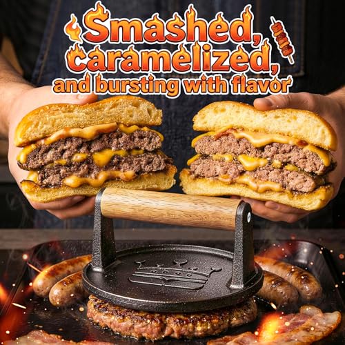 Save 37% on Cast Iron Smash Burger Press with Code 3EJNT62U - Image 2