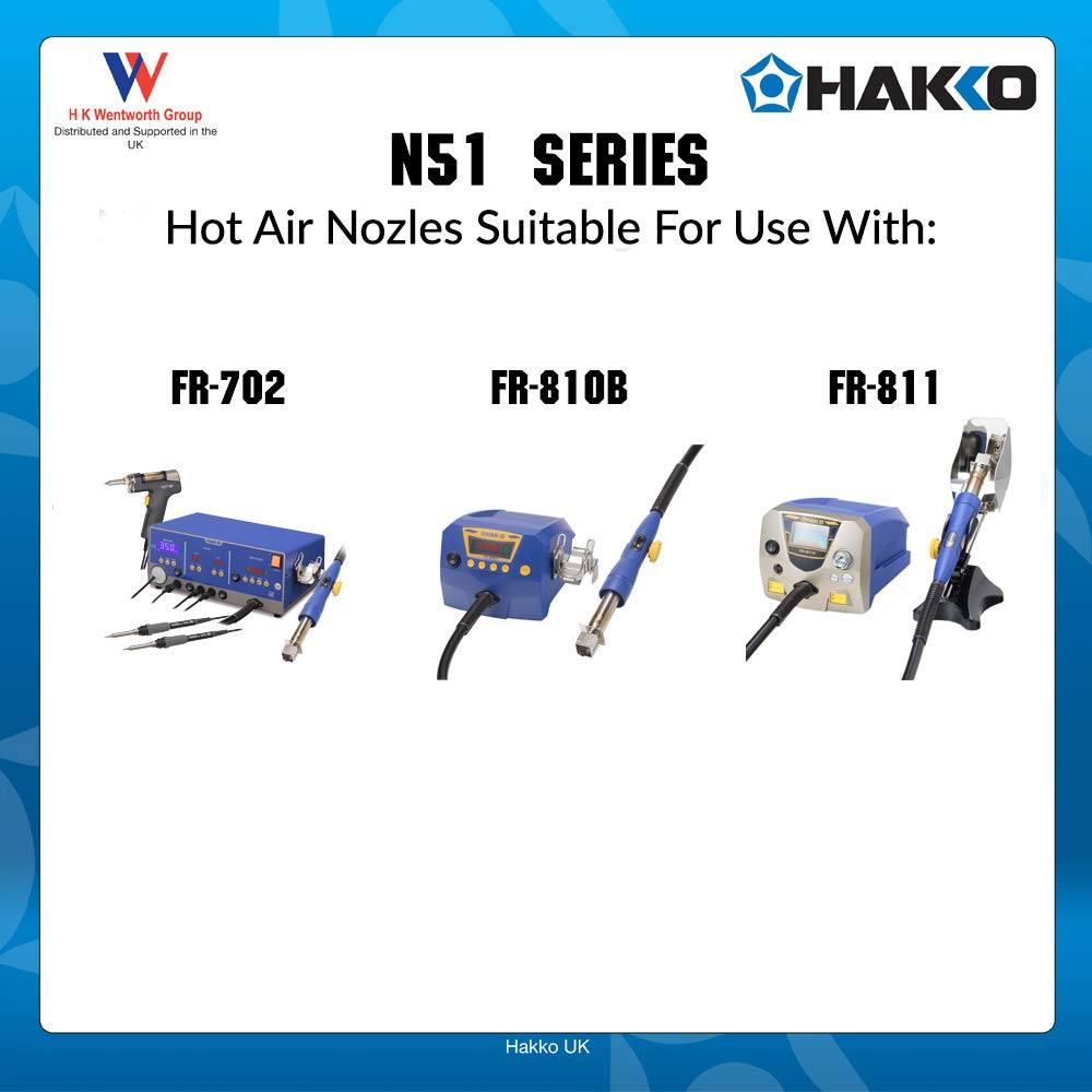 (未使用･未開封品)　白光(HAKKO) ノズルセット N51-50 f4u0baa Amazon.com: Hakko Hot Air Rework Nozzle, N51-50 Set (1,3,4 &5