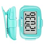 AVTREK 3D Pedometer Clip On-Step Counter for Walking-No App No Phone-LED Backlight-Accurate Step Tracker Clip for Women,Men,Senior(Green)
