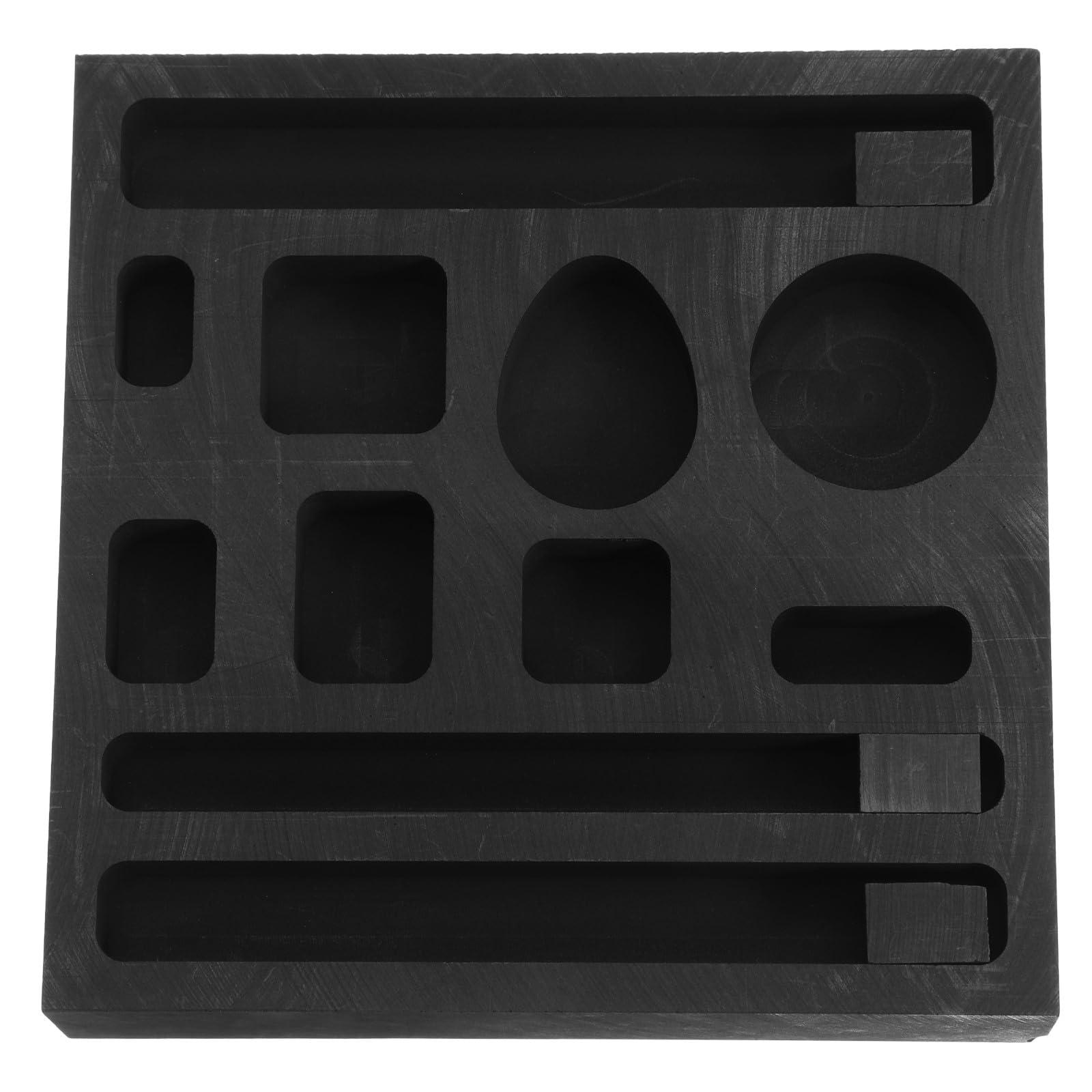 Moule en graphite pour bijoux Healvian, creuset rectangulaire de précision