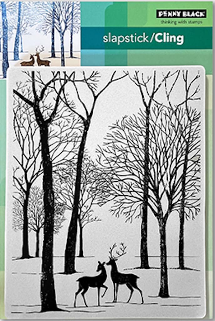 Penny Black Black Penny Cling Rubber Stamps - Woodland Pair 40-948