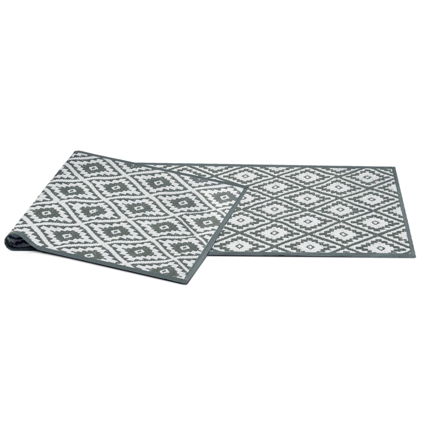 IDMarket - Tapis extérieur Bahamas Gris 80 x 250 CM