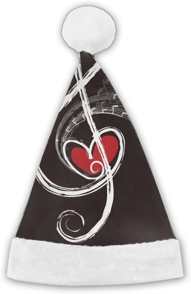 MatDecor LKZD Music Symbols Christmas Hat for Childrens and