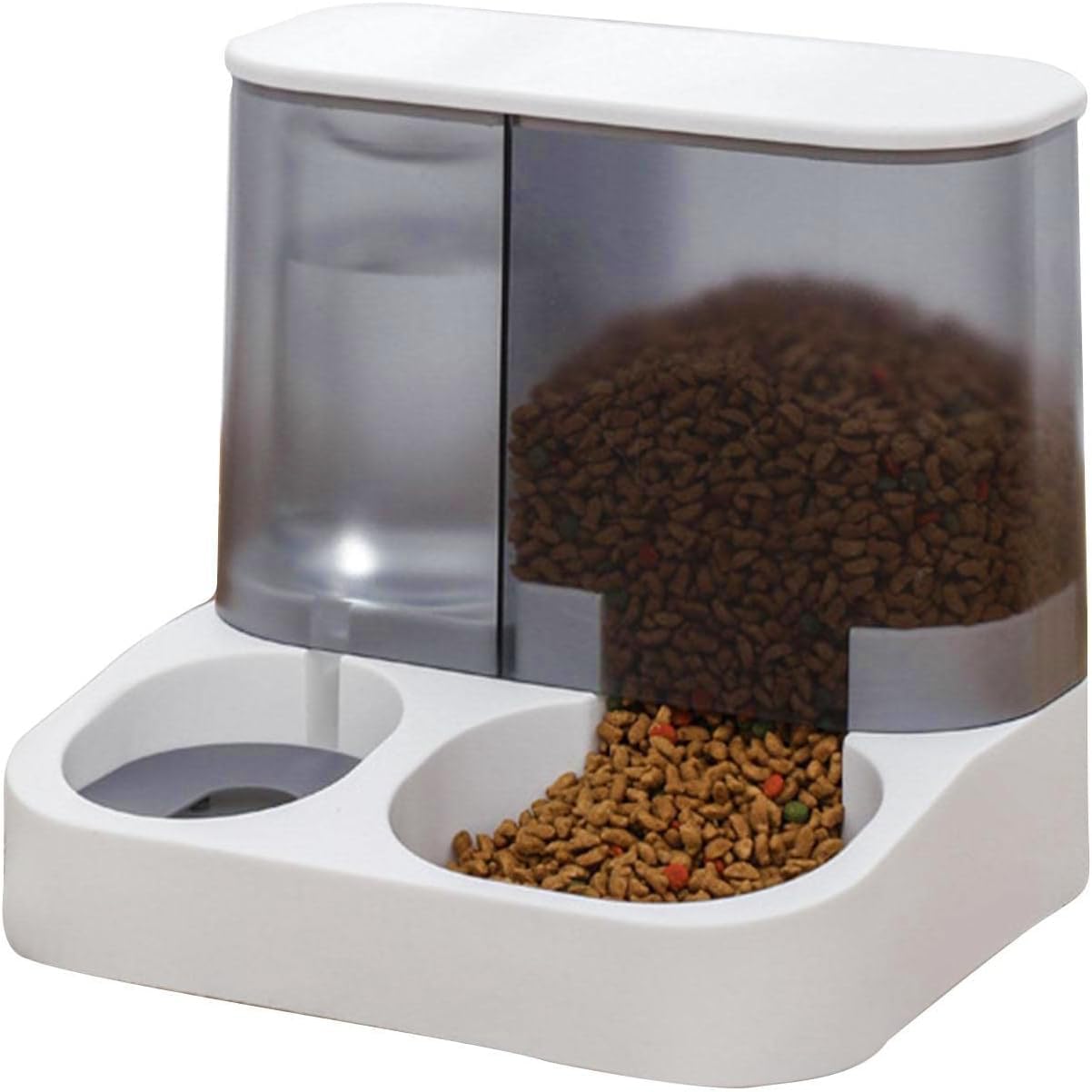 PetVogue 2 in 1 Automatic Food Feeder and Water Dispenser Gravity Design Auto Feeding 3L Cat Food Dispenser and Auto Dog Water Dispenser 1 L for Small Pets Puppy Kittens