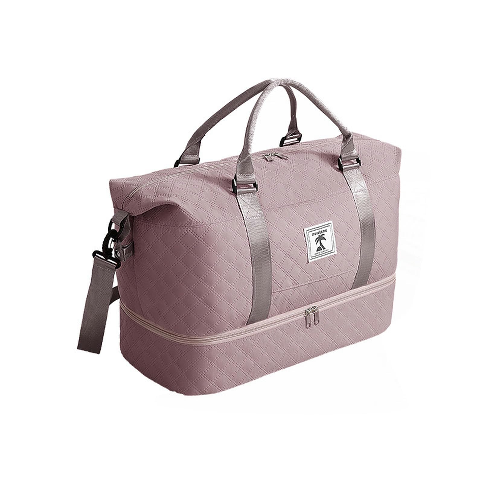 Reisetasche Reisebeutel Mit Schuhfach Kurzreise Handtasche Yoga Fitnessbeutel Großer Kapazität Aufbewahrungstasche-lila